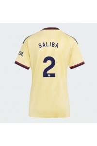 Arsenal William Saliba #2 Jalkapallovaatteet Naisten Kolmaspaita 2026-27 Lyhythihainen